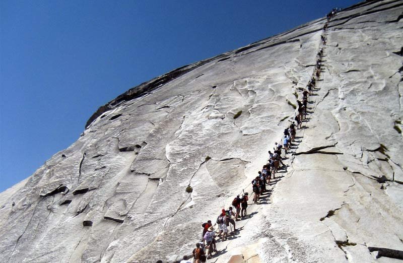 Half Dome Stairs California