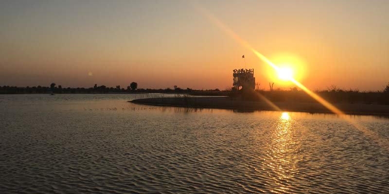 Al Qudra lake Sunset